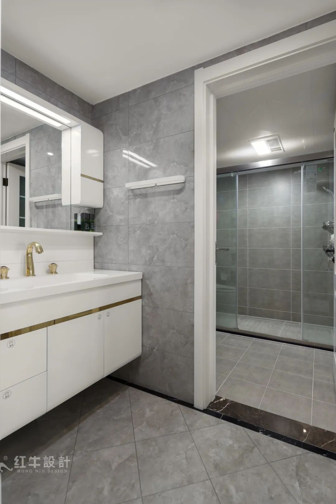 85后夫妇的美式轻奢家，起名“海蓝之谜”！14卫生间